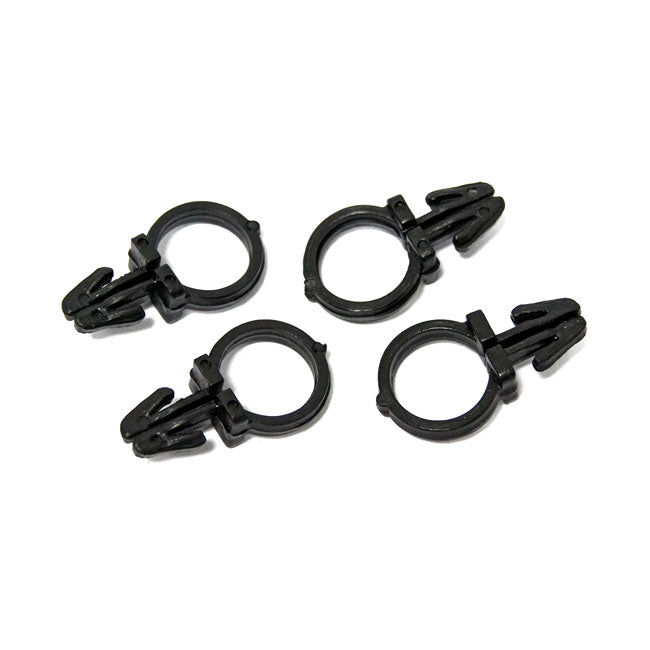 Black handlebar wire clips — 556871