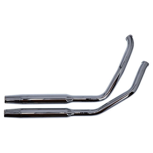 Paughco, Tapered exhaust (38"). Chrome — 91-11 Dyna (NU)