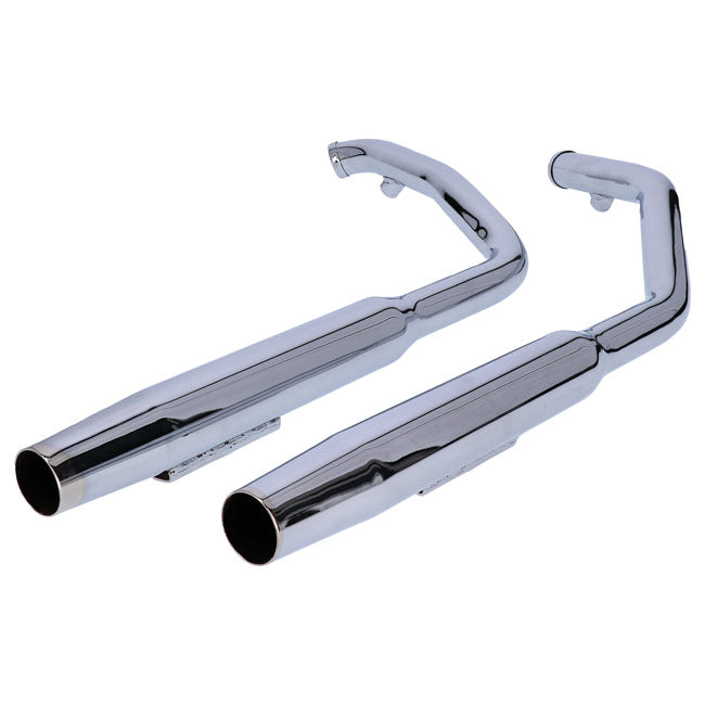 Paughco, Tapered exhaust (38"). Chrome — 91-11 Dyna (NU)