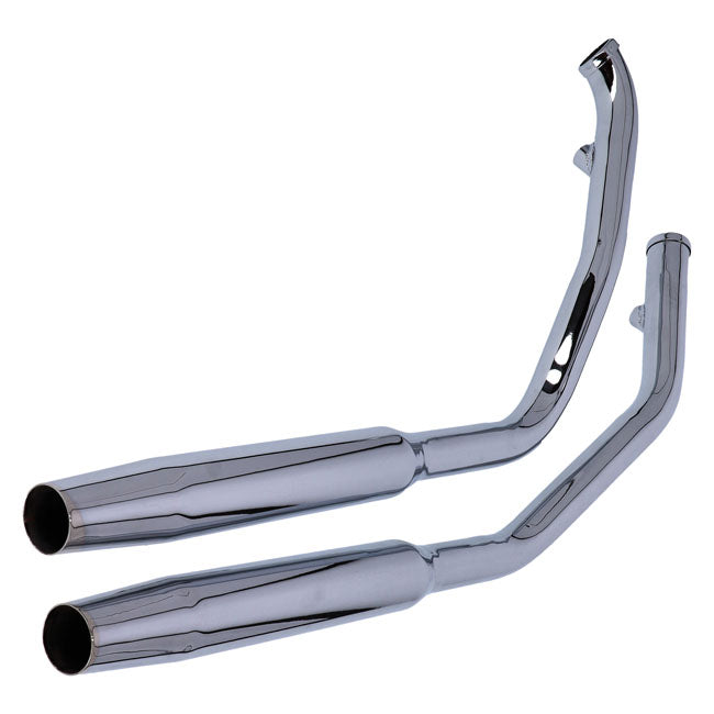 Paughco, Tapered exhaust (38"). Chrome — 91-11 Dyna (NU)