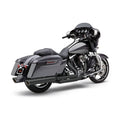 Cobra, 909 Twins 4" slip-on mufflers. Black — 17-26 Touring (excl. Trikes). Requires disabling 2nd; down stream O2 sensor (s) of 20-up EU models