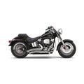 Cobra, Speedster Short Swept exhaust. Chrome — 86-06 Softail (NU)