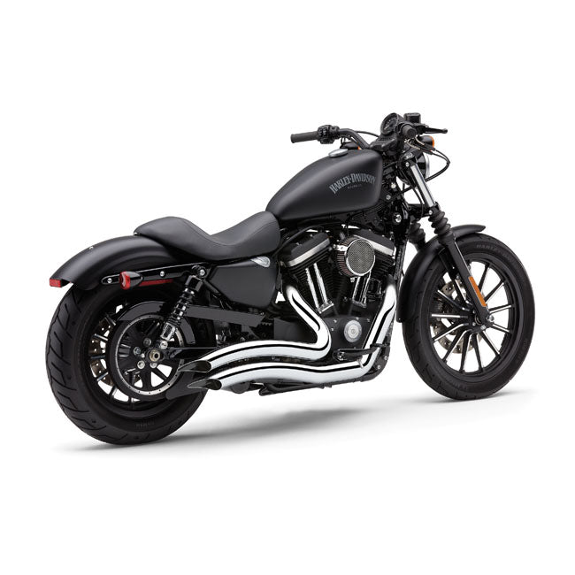 Cobra, Speedster Short Swept exhaust. Chrome — 14-22 XL Sportster (NU)
