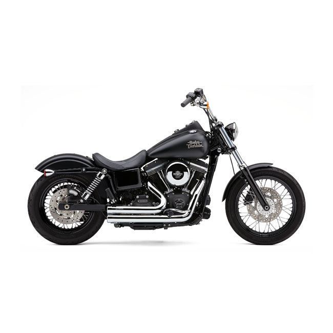 Cobra, Speedster 909 exhaust. Chrome — 12-17 Softail (Excl. FXSB Breakout) (NU)