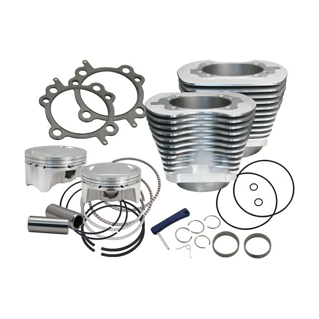 S&S, 96"/103" to 110" conversion cylinder & piston kit — 07-17 Twin Cam 96/103" (NU)