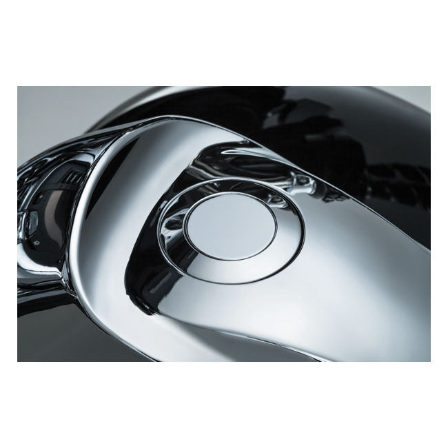 Kuryakyn, flush mount Pop-Up gas cap . Chrome