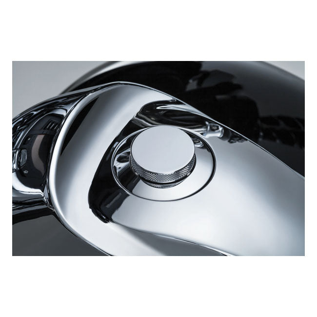 Kuryakyn, flush mount Pop-Up gas cap . Chrome