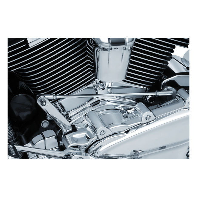 Kuryakyn, Cylinder base cover. Chrome — 17-25 FLT/Touring; 17-25 Trikes