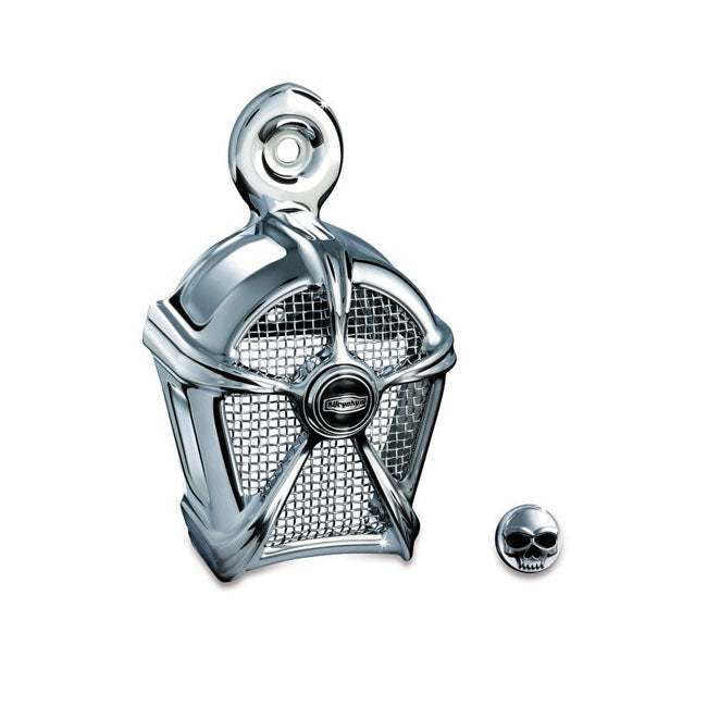Kuryakyn, Mach 2 horn cover. Chrome/chrome mesh insert