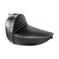 LePera, Stubs Cafe solo seat. Black, pleated — 16-17 FLS/S Softail Slim (NU)