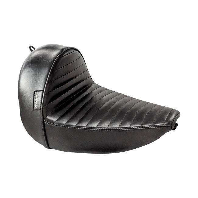 LePera, Stubs Cafe solo seat. Black, pleated — 16-17 FLS/S Softail Slim (NU)