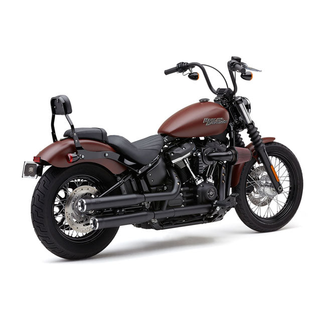 Cobra, 3" RPT Race Pro slip-on mufflers. Black — Softail: 18-20 FLHC/S Heritage Classic; 18-20 FLDE DeLuxe