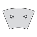 SBS, brake pads. Street Ceramic (organic) — Front: 74-77 XL Sportster; FX (NU)