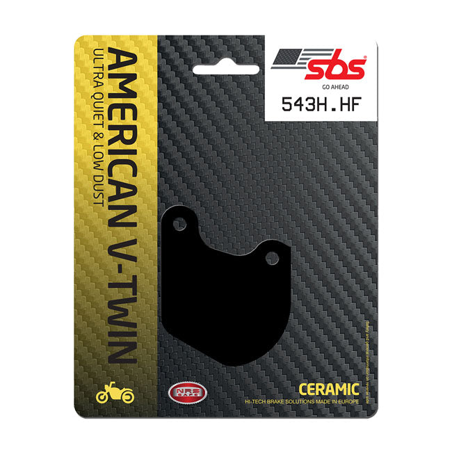 SBS, brake pads. Street Ceramic (organic) — Front: 80-83 FLT/Touring;  Rear: 79-81 XL Sportster.