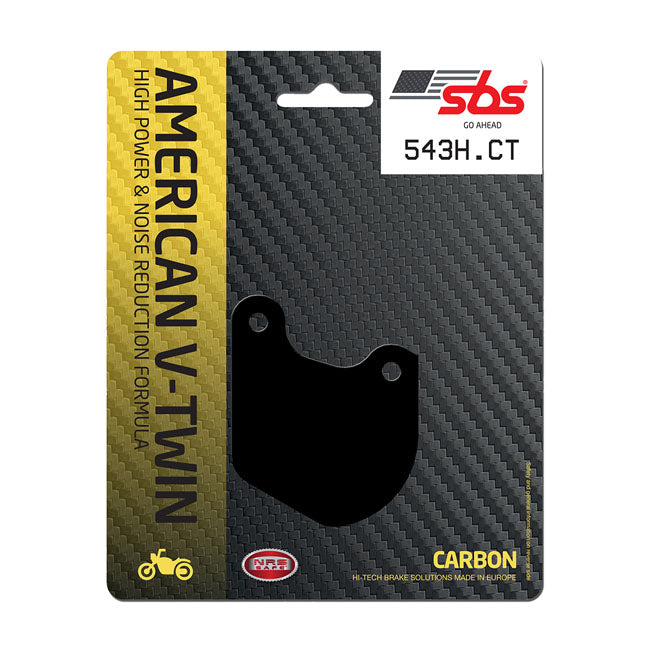 SBS, brake pads. Street Carbon Tech (organic) — Front: 80-83 FLT/Touring;  Rear: 79-81 XL Sportster.