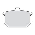 SBS brake pads, street ceramic — Rear: 82-E87 XL Sportster; FXR; FXST; 84-85 FX; 83-86 FXWG (NU)
