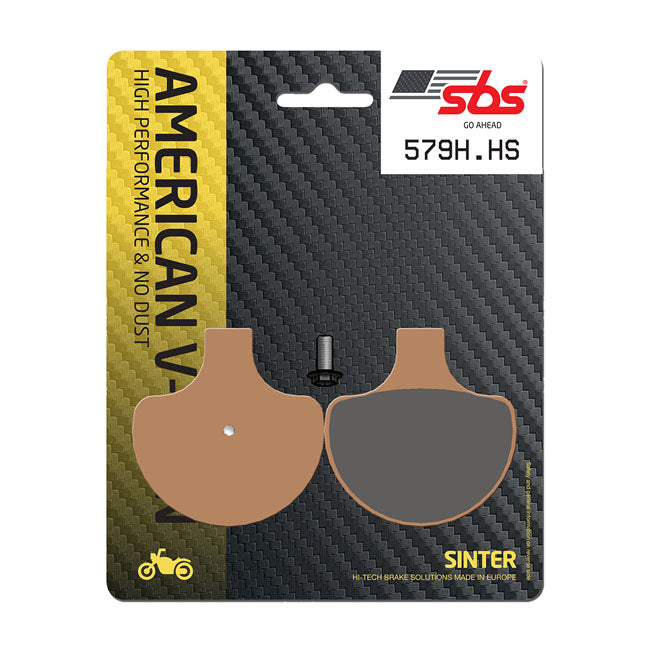 SBS, brake pads. Street Excel Sintered — Front: 84-99 Big Twin; TC; XL Sportster; L88-11 Springers (NU)