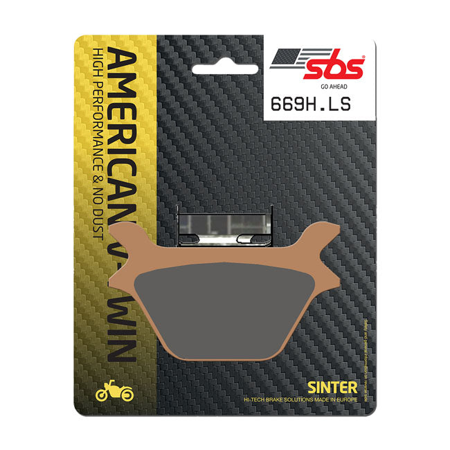 SBS, brake pads. Street Excel Sinter — Rear: L87-99 Big Twin; Twin Cam; XL Sportster (excl. all FLT) (NU)