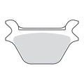 SBS brake pads, street ceramic — Rear: L87-99 Big Twin; Twin Cam; XL Sportster (excl. all FLT) (NU)