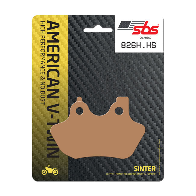 SBS, brake pads. Street Excel Sinter — Front: 00-07 Big Twin (Excl. FXSTS FRONT); 00-03 XL Sportster; 02-05 V-Rod (NU)