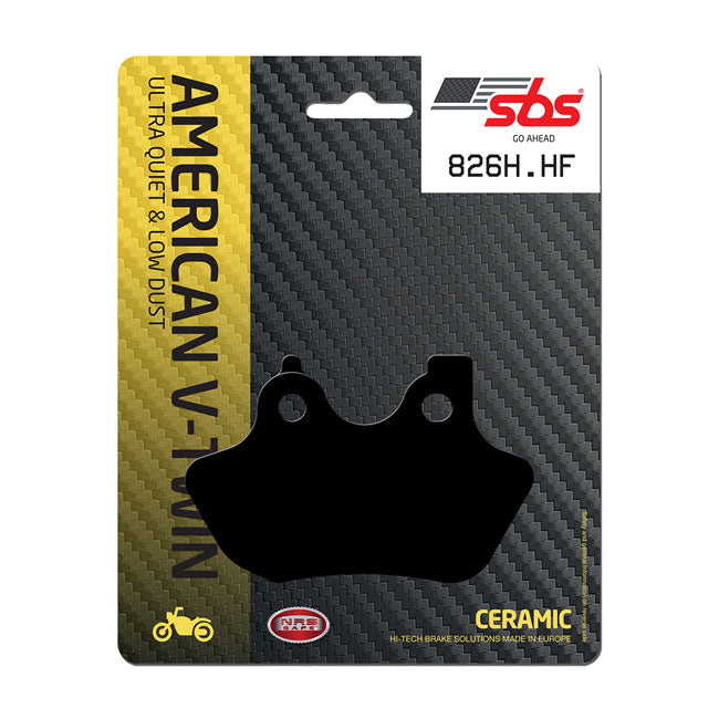 SBS, brake pads. Street Ceramic (organic) — Front/rear: 00-07 Big Twin (Excl. FXSTS front); 00-03 XL Sportster; 02-05 V-Rod (NU)
