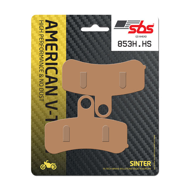 SBS, brake pads. Street Excel Sintered — Front: 08-14 Softail (Excl. Springers); 08-17 Dyna (NU)