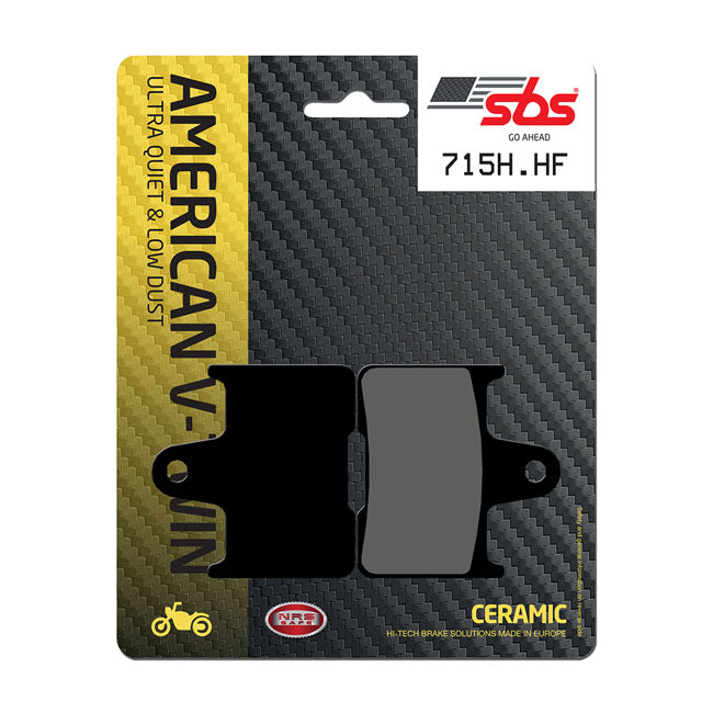 SBS, brake pads. Street Ceramic (organic) — Rear: 14-22 XL Sportster (NU)