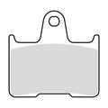 SBS, brake pads. Street Ceramic (organic) — Rear: 14-22 XL Sportster (NU)