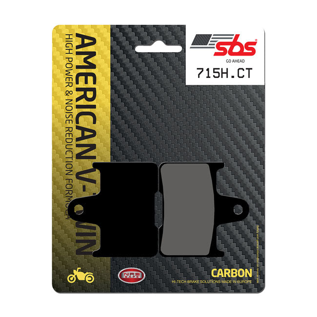 SBS, brake pads. Street Carbon Tech (organic) — Rear: 14-22 XL Sportster (NU)