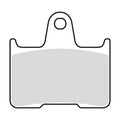 SBS, brake pads. Street Carbon Tech (organic) — Rear: 14-22 XL Sportster (NU)