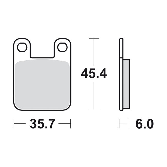 SBS brake pads, street ceramic — For PM 125X2; 125X4S and 125X4SL calipers and Jaybrake 2 piston small calipers