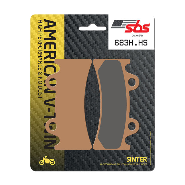 SBS brake pads street excel sintered — Front: For PM 112X6RSB; 112X6SSB and 125X6QC calipers