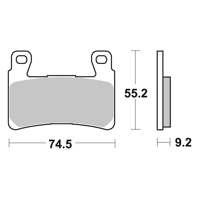 SBS, brake pad set. Street Excel Sinter