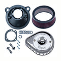 S&S, Mini Teardrop Stealth air cleaner kit. Chrome — 07-22 XL Sportster