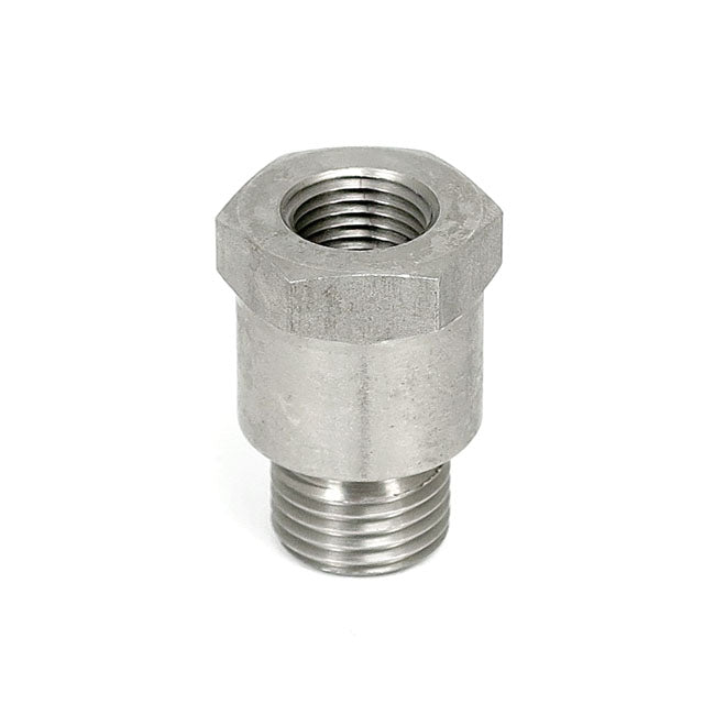 Streethogs, 1/2-20 oil gauge fitting to crankcase. Stainless