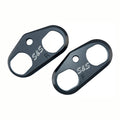 S&S, tappet cuff set. Billet aluminum, black — 18-25 Softail; 17-25 FLT/Touring; 17-25 Trikes