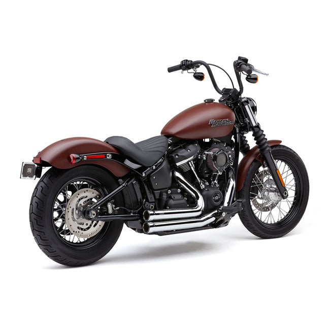 Cobra, Speedster 909 exhaust system. Chrome — Softail: 18-20 (NU) FLDE Deluxe; 18-20(NU)FXLR Low rider; 18-20 FLSL(NU)Slim; 18-20(NU)FXBB Street Bob