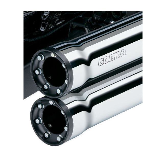 Cobra Speedster Shorts RPT exhaust. Chrome — Softail: 18-20(NU)FLDE Deluxe;  18-21 FXLR/S Low rider; 18-21(NU)FLSL Slim; 18-20(NU)FXBB Street Bob