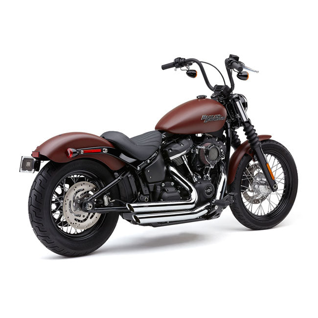 Cobra, Speedster SlashDown exhaust. Chrome — 18-20 Softail FLDE Deluxe; FXLR Low rider; FLSL Slim; FXBB Street Bob
