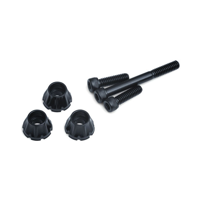 Kuryakyn, decorative windshield screws — 14-24 (NU) FLHT; FLHTK; FLHTKL; FLHTKCUL; 14-23 (NU) FLHX; FLHXS; FLHXST (excl. 2023 FLHXSE); 14-25 Trikes. Models with traditional Batwing fairing only