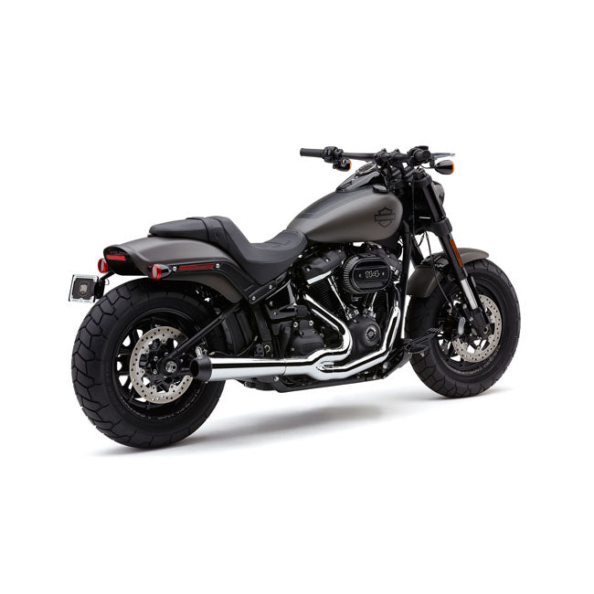 Cobra, El Diablo 2-into-1 exhaust. Chrome — 18-20 Softail FLFB/S Fat Boy; FXBR/S Breakout