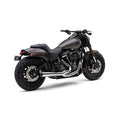 Cobra, El Diablo 2-into-1 exhaust. Chrome — 18-20 Softail FXFB/S Fat Bob; 2020 Softail Lowrider S