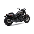 Cobra, El Diablo 2-into-1 exhaust. Black — 18-20 Softail FXFB/S Fat Bob;