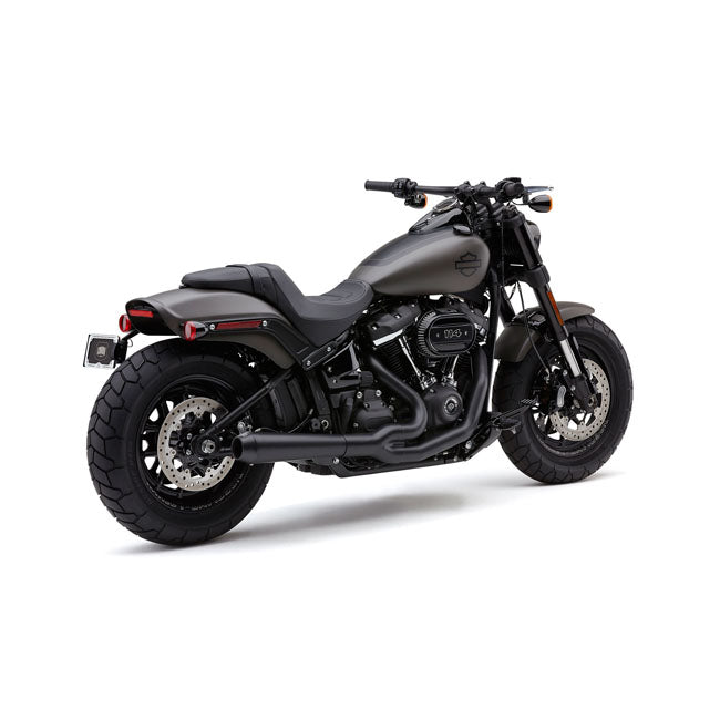Cobra, El Diablo 2-into-1 exhaust. Black — 18-20 Softail FXFB/S Fat Bob;