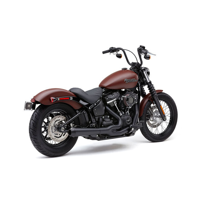 Cobra, El Diablo 2-into-1 exhaust. Black — 18-20 Softail FLHC/S Heritage Classic; FLSB Sport Glide
