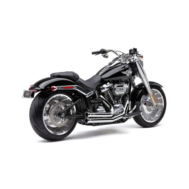 Cobra, Speedster 909 exhaust. Chrome — Softail: 18-20 FLFB/S Fatboy; FXBR/S Breakout; 19-20(NU)FXDR