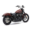 Cobra Speedster Shorts RPT exhaust. Black — Softail: 18-20 Softail FLHC/S Heritage Classic; 18-20 FLSB Sport Glide