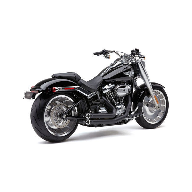 Cobra Speedster Shorts RPT exhaust. Black — 18-20 Softail FLFB/S Fat Boy; FXBR/S Breakout