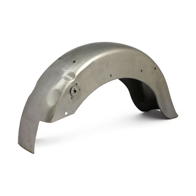 Rear FL style Softail fender. Raw steel — 90-96 Fat Boy (Std replacement); 84-99 all Softail (NU) as custom FLST style