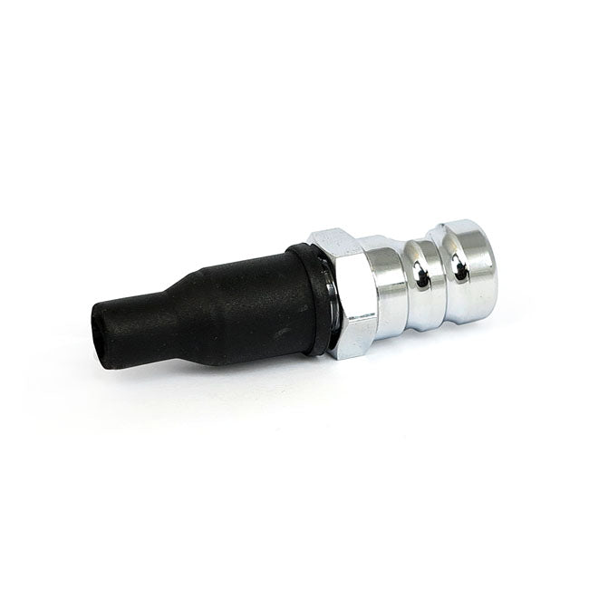 License plate light mount bolt. Grooved. Chrome